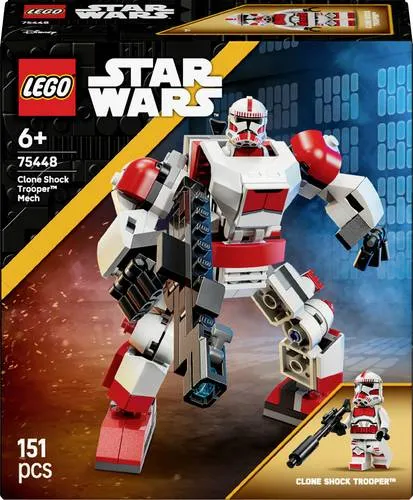 LEGO Klon-Schocktruppen Mech - 75448 - Faszinierendes LEGO Set mit einem beeindruckenden Mech für actionreiche Abenteuer. Inklusive Clone Shock Trooper und beweglichen Gliedern für kreative Spielmöglichkeiten.