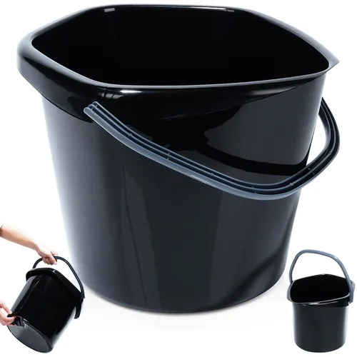 Eimer Putzeimer Kunststoff-Eimer Plastikeimer schwarz 10 L