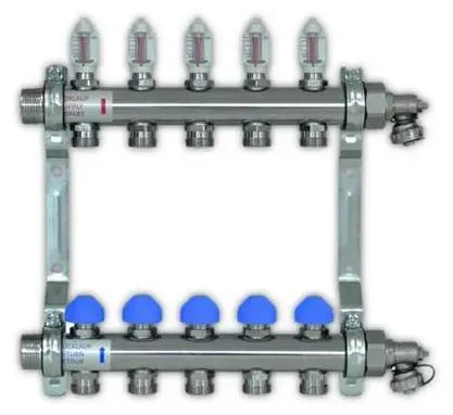Zewotherm Verteiler Edelstahl PREMIUM für 10 HK