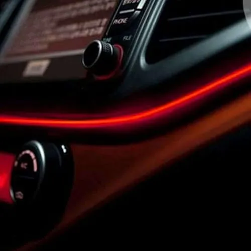 RECAMBO LED-Stripe-Profil für Auto-Innenraumbeleuchtung in rot von Recambo