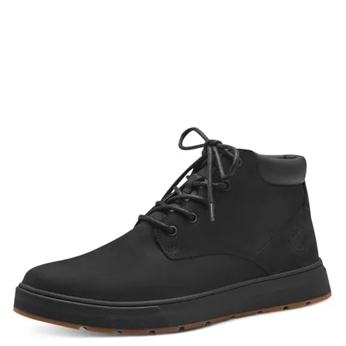 s.Oliver Herren Sneaker hoch mit Fütterung Winter Bequem, Schwarz (Black), 45 EU - Herren-Sneaker mit Soft Foam Sohle für maximalen Komfort und optimale Passform. Ideal für winterliche Outdoor-Abenteuer, dank der warmen Fütterung.