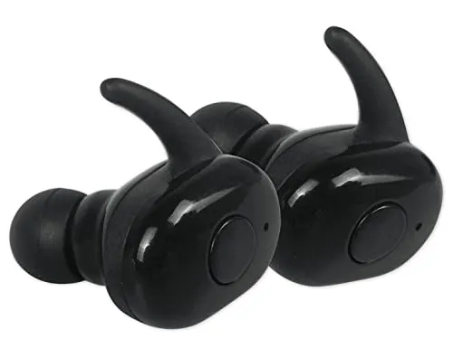 OMEGA Freestyle Bluetooth V5.0 Earphones Sport TWS + Charging Station Black