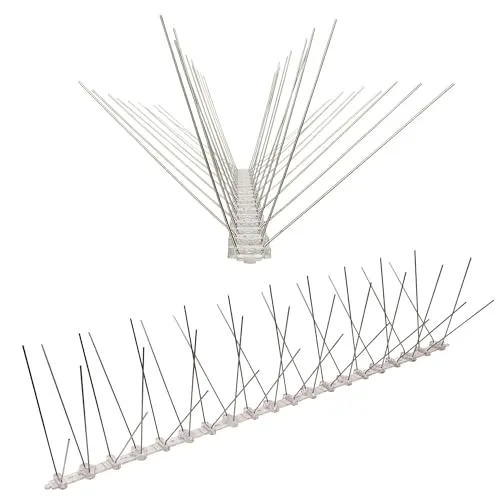 Taubenspikes 5 m – Effektive Vogelabwehr für Balkon und Fensterbrett - Schützen Sie Ihren Balkon und Fensterbretter effektiv vor Tauben mit diesen 4-reihigen Spikes aus robustem Polycarbonat. Einfache Montage für dauerhaften Schutz ohne schädliche Methoden.