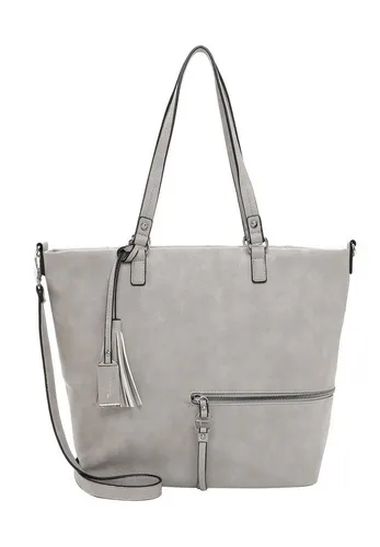 Tamaris Shopper TAS Nele 32803 - Damen Handtasche in lightgrey - Damen-Shopper mit stilvollem Design in Lederoptik, großzügigem Stauraum für Alltagsgegenstände und spontane Einkäufe. Maße: 42 x 30 x 15 cm.