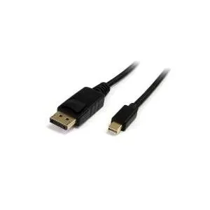StarTech.com Mini DisplayPort to DisplayPort 4K Kabel - Display Kabel für 4K x 2K Auflösung, ideal für hochauflösende Monitore mit 3 m Länge in elegantem Schwarz.
