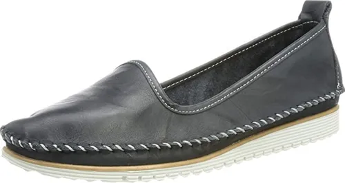 Andrea Conti 0021711 Sommerslipper - Bequeme Slipper für Damen in Blau mit gut gepolsterter Decksohle und rutschfester Laufsohle – der perfekte Sommerbegleiter!