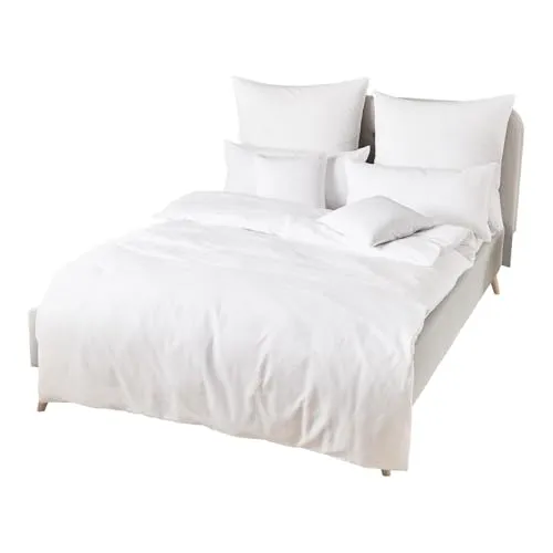 Traumschlaf Hotelbettwäsche 240x220 cm, kochfest und chlorresistent - Bettwäsche-Set aus hautfreundlicher Baumwolle, ideal für Pflege- und Objektbereiche sowie das private Schlafzimmer. Strapazierfähig, atmungsaktiv und mit praktischem Reißverschluss für einfachen Komfort.