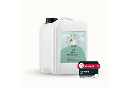 eco:fy Fellpflege Waschmittel für Schaf- & Lammfelle, 5000 ml - Fellpflege für Schaf- und Lammfelle, rückfettend durch Lanolin für flauschige Weichheit und geschmeidiges Leder.