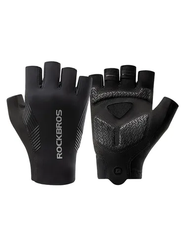 Rockbros cycling gloves spring/summer/autumn short fingers size: L - black