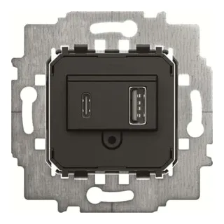 Busch-Jaeger 6475 U Netzteil-Einsatz, USB A+C - Smart Home Netzteil für mobile Geräte, mit USB A und C für gleichzeitiges Laden von 2 Geräten. Unterstützt Schnellladeprotokolle für optimale Ladezeiten.