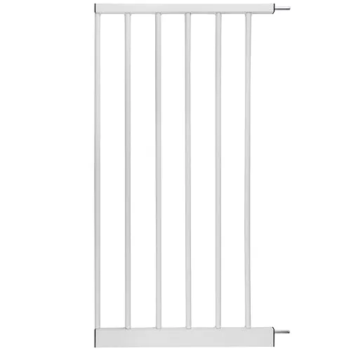 Türschutzgitter-Zubehör von BOMI | Größen: 10-70 cm | klemmbar in weiß aus Metall | Schutzgitter von BOMI Vergrößerung des Treppenschutzgitters durch Anstecken der Erweiterung | 40 cm Verbreiterung