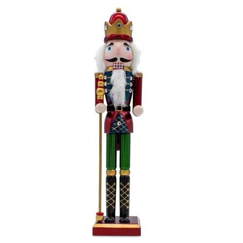 Spetebo LED Stern Traditionelle Holz Figur, mit Hebel auf dem Rücken