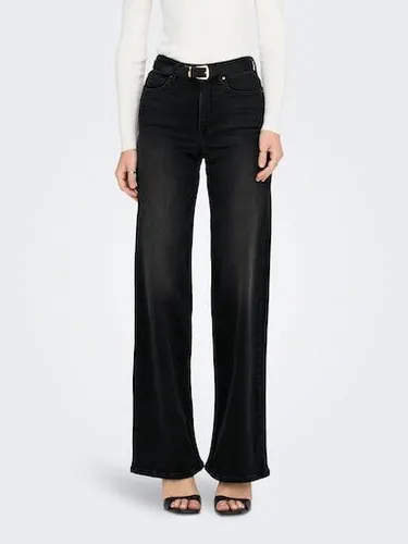 ONLMADISON Blush HW Wide DNM CRO099 NOOS - Damen Jeanshose - Modische Jeanshose für Damen mit hoher Taille, Gürtelschlaufen und praktischen Taschen für ein elegantes Outfit.