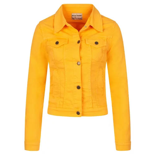 Rock Creek Jeansjacke Regular Fit - Funktionsjacken mit lässigem Schnitt, zwei Brusttaschen und spitzem Kragen – ideal für trendbewusste Damen.