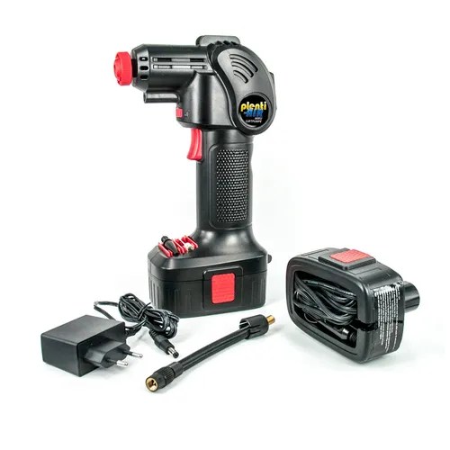 Plenti Air Akku Handkompressor mit Li-Ion Akku und Auto Adapter - 12V NEUHEIT -