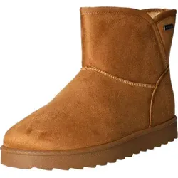 TOM TAILOR Winterboots mit Plateau und Ziernähten - Wanderschuhe für kalte Wintertage, einfaches Hineinschlüpfen, profiliert für sicheren Halt und warmes Futter für besten Komfort.