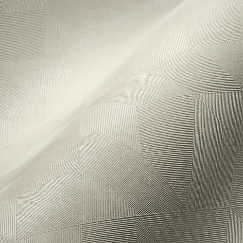 Bricoflor Creme Tapete mit geometrischem Muster und Glanz-Effekt - Dekorative Tapeten für ein stilvolles Ambiente. Diese elegante Vliestapete ist waschbeständig und einfach abziehbar, ideal für Schlafzimmer und Badezimmer.