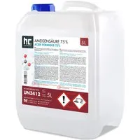 Höfer Chemie GmbH Ameisensäure 75% - 2x 5 L Grundreiniger - Reinigungsmittel mit 75% Ameisensäure für starke Reinigungseffekte. Ideal für industrielle Anwendungen, entfernt hartnäckige Verschmutzungen und sorgt für strahlende Sauberkeit.