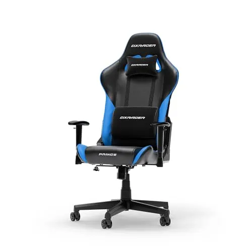 DXRacer Gaming-Stuhl PRINCE L F24 - Ergonomischer Bürostuhl mit hochwertiger Kaltschaumpolsterung und echtem Kunstleder, ideal für lange Gaming-Sessions und bis 150 kg belastbar.