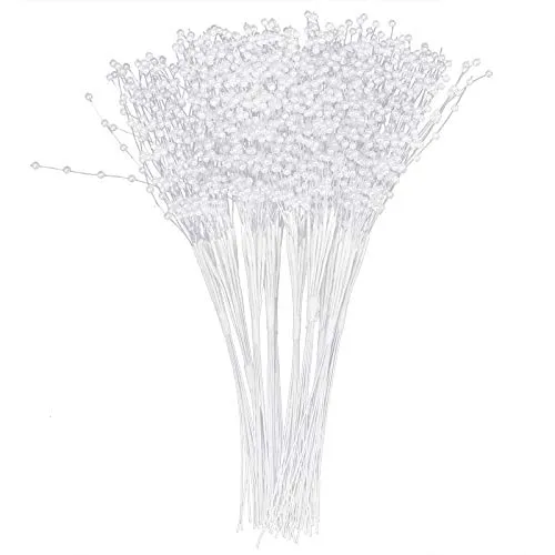100pcs langlebige robuste künstliche Glitter Berry Stem Ornamente Perlen Sticks für Weihnachtsbaum kleine Vase Garten Hochzeitsfeier