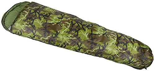 MFH Mumienschlafsack mit 2-lagiger Füllung (M95 CZ tarn) - Schlafsäcke für Outdoor-Abenteuer, ideal für Temperaturen von -10°C bis +15°C. Bietet hervorragenden Wärmeschutz, verstellbares Kopfteil und kompaktes Packmaß.