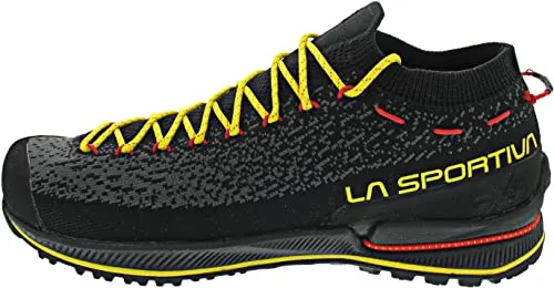 La Sportiva TX2 Evo Black/Yellow (44) - Leichter Zustiegsschuh - Zustiegsschuhe mit 100% wiederbesohlbarem Profil und recycelten Materialien für geringere Umweltbelastung. Ideal für technische Zustiege und Mehrseillängen.