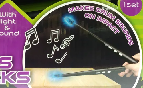 tolle Drumsticks, Schlagzeugsticks, machen eigenständig Musik für Kinder neu 2