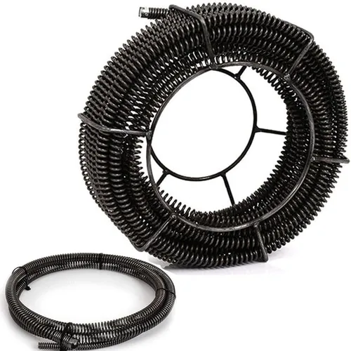 Federspirale Rohrreinigungsspiralen (4 Stück je 4.8m: Ø 16 mm + 2.5m: Ø16mm, Gesamtlänge 21m, für Ø 30-100 mm) für Rohrreiniger Rohrreinigungsmaschine