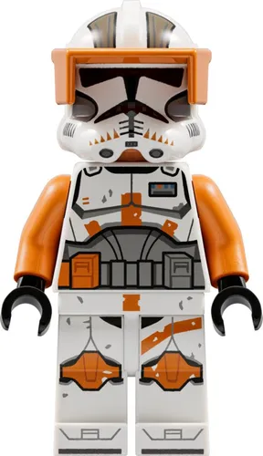 LEGO Star Wars: Commander Cody Figur - Detailgetreue LEGO Figur von Commander Cody aus Star Wars, ideal für kreative Bauprojekte und Sammler. Mit orange-weißer Rüstung und Helmvisier für authentischen Spielspaß.