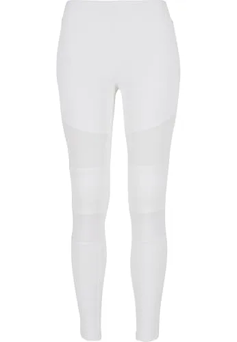 Urban Classics Damen Ladies Tech Mesh Leggings Leggings, Weiß, M