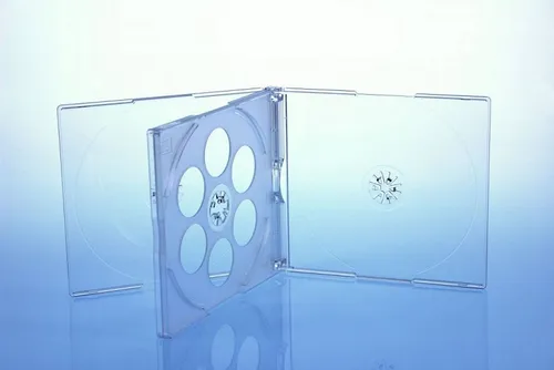 Sauerwald CD-Hülle 10 CD/DVD Jewelcase 4fach 4er / Hüllen für 4 Disc / glasklar/transpare