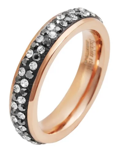 AKZENT Fingerring Carina rosé Edelstahl roségold Damen, Damen Ring