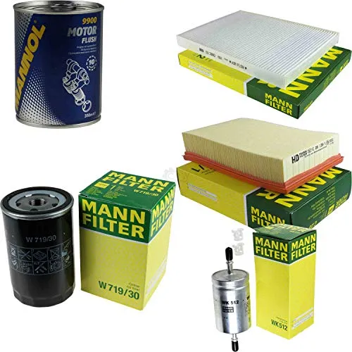 QR-Parts Set 85474130 9900 CU 2882 WK 512 W 719/30 C 28 136/1 Original MANN-Filter Inspektionspaket SCT Motor Flush Motorspülung 11577335