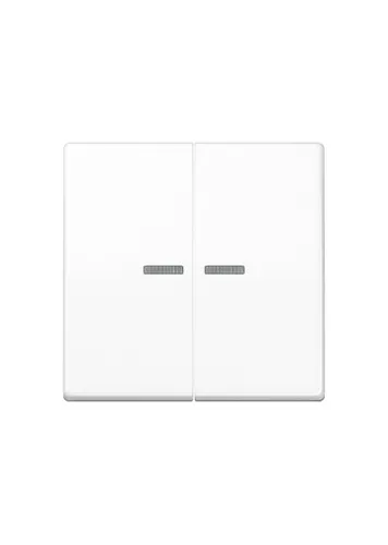 Jung AS591-5KO5WW Wippe 2fach mit Lichtleiter, Duroplast, Serie AS, ...