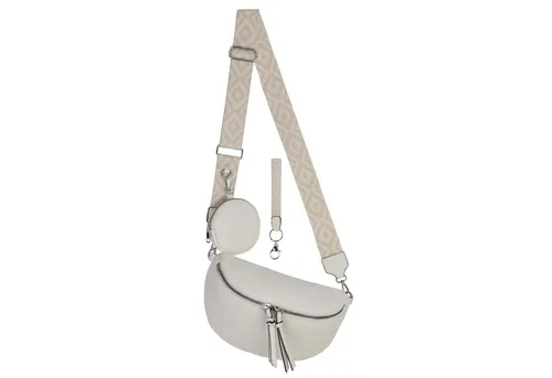 EAAKIE Gürteltasche Bauchtasche Umhängetasche Crossbody-Bag Kunstleder Italy-Design, als Schultertasche, CrossOver, Umhängetasche tragbar