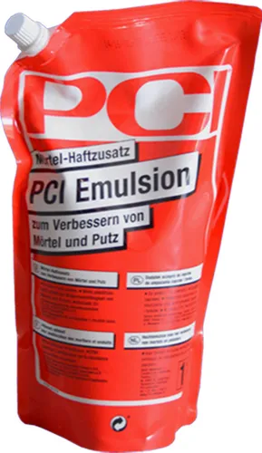 PCI Emulsion Mörtel-Haftzusatz 1 kg Standbodenbeutel in weiß von PCI
