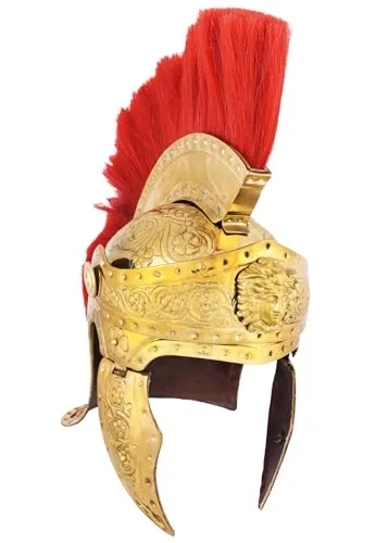 Prunkhelm der römischen Prätorianer-Garde aus Messing in gold von Battle-Merchant