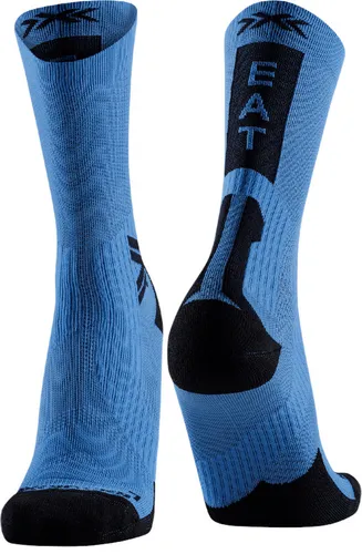 X-Socks Radsocke Bike Perform Crew mineral blau/schwarz Herren - 1 Paar, Größe: 42-44