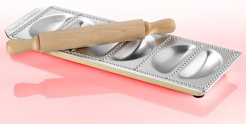 Imperia Ravioliform für 6 Ravioli, inkl. Teigrolle