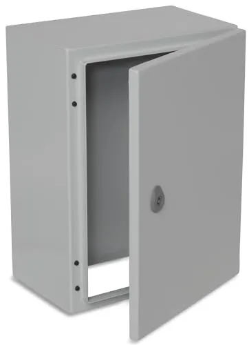 BOXEXPERT® Verteilerkasten außen wasserdicht [Schutzklasse IP66, Stahlblech] 400x300x200mm - Serie Treva | Schaltschrank außen | Stromkasten Außenbereich | Schaltkasten | Verteilerkästen