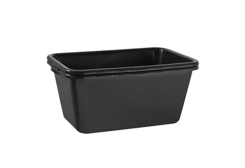 10x Mörtelkasten 65 Liter schwarz - Robuste Mörtelwanne - Mörtel, Putz, Zement & Gips - Ideal für Bauprojekte, langlebig und vielseitig einsetzbar für Mörtel und Beton.