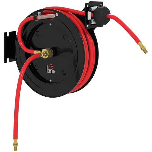 HOMCOM Automatik Druckluftschlauchtrommel 15m
