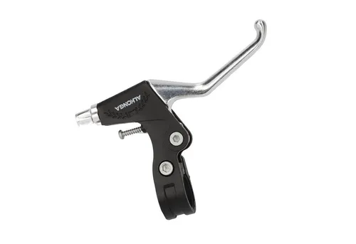 ALHONGA Bremsgriff Bremshebel 3 Finger Kunststoff schwarz silber rechts