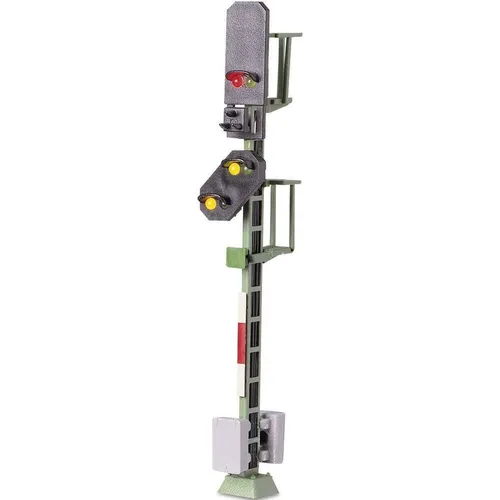 Viessmann Modelltechnik 4014A H0 Lichtsignal mit Vorsignal - Energiesparlampen für Modellbahnen, ideal für realistische Beleuchtung und Signalgebung in H0-Modellanlagen.