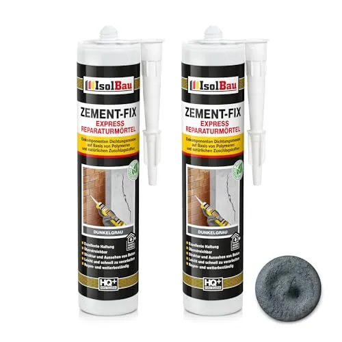 Isolbau Zement-Fix 2 x 300 ml Dunkelgrau