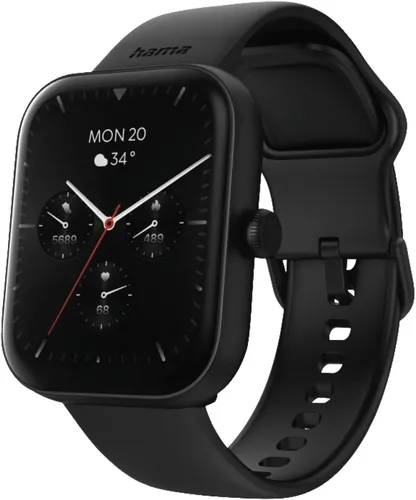 HAMA Smartwatch 5000 - Telefonfunktion, wasserdichtes 1,65