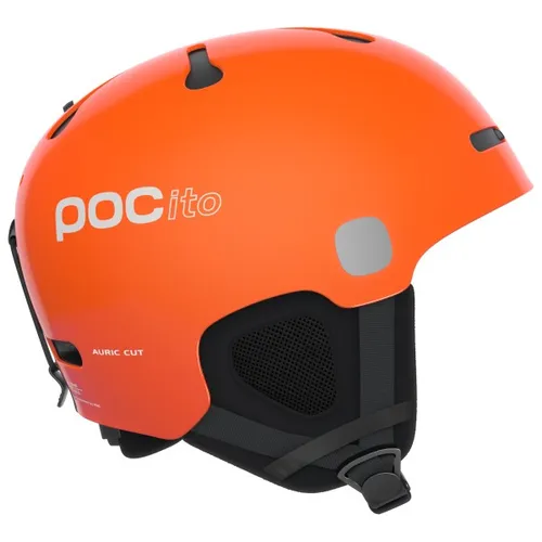 POC Pocito Auric Cut Mips Skihelm für Kinder - Fluorescent Orange - Kinder Skihelm mit Mips Evolve für optimalen Rotationsschutz und RECCO-Reflektor zur Ortung im Notfall. Robust, sicher und in auffälligen Farben für maximale Sichtbarkeit auf der Piste.