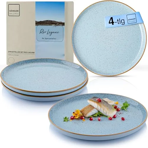 Sänger Rio Lagune Teller Set für 4 Personen in türkis von Sänger