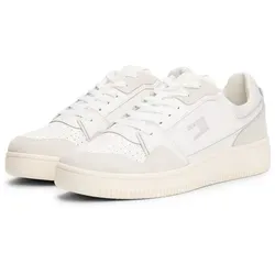 TOMMY JEANS TJW RETRO BASKET SNEAKER Weiß in beige von Tommy Hilfiger