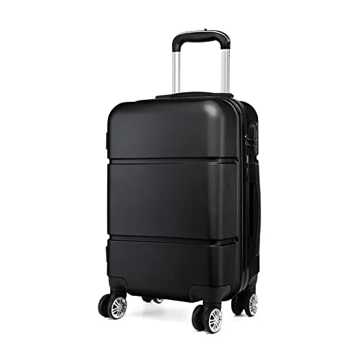 KONO Reisekoffer Handgepäck 55x38x22cm mit Rollen - Robuster ABS-Kabinentrolley mit 33L Volumen und leichtem Design, ideal für Flugreisen. Ausgestattet mit Spinner-Rädern und Zahlenschloss für maximalen Komfort und Sicherheit.